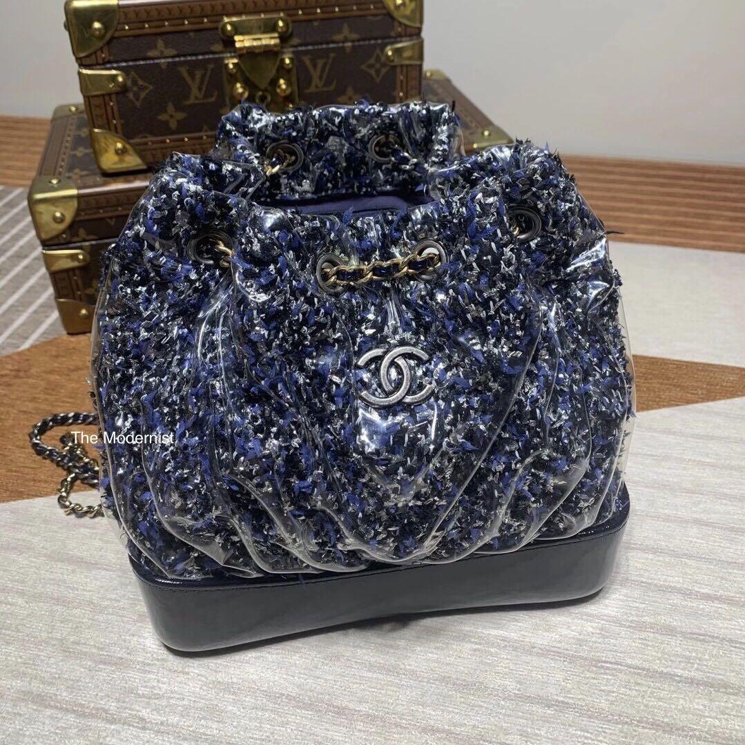 Chanel AS3947 small blue tweed backpack - unahubs.ru in 2023