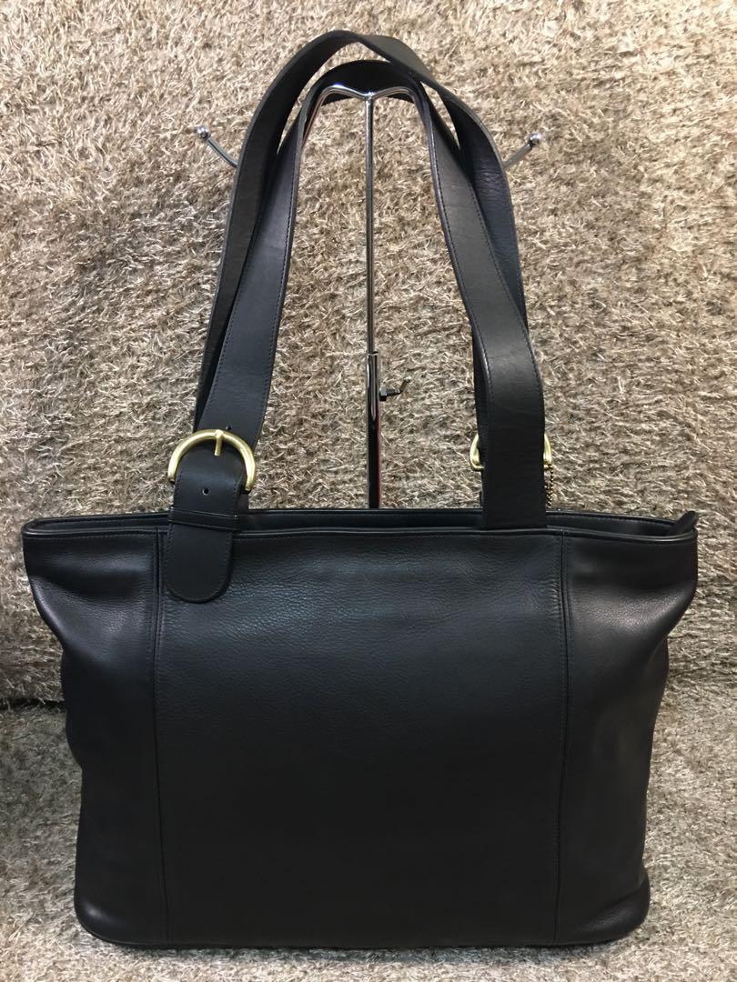 Authentic/Original Coach 4155 Ladies Leather Tote Black bag, Luxury ...