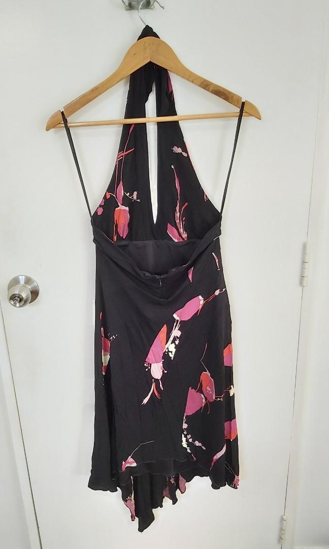 Black Halter Dress Bebe Brand Women S Fashion Dresses Sets Dresses On Carousell