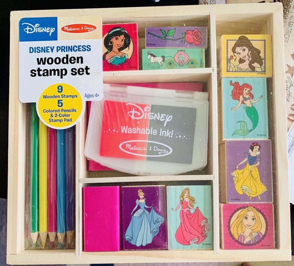 Doug Disney princess wooden stamp set 