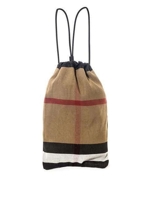 Burberry drawstring backpack online