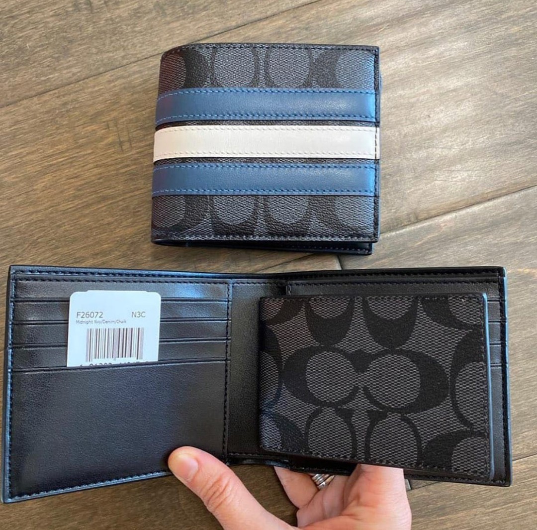 Coach Mens Wallet with insert Men s Fashion Watches Accessories Wallets Card Holders on Carousell