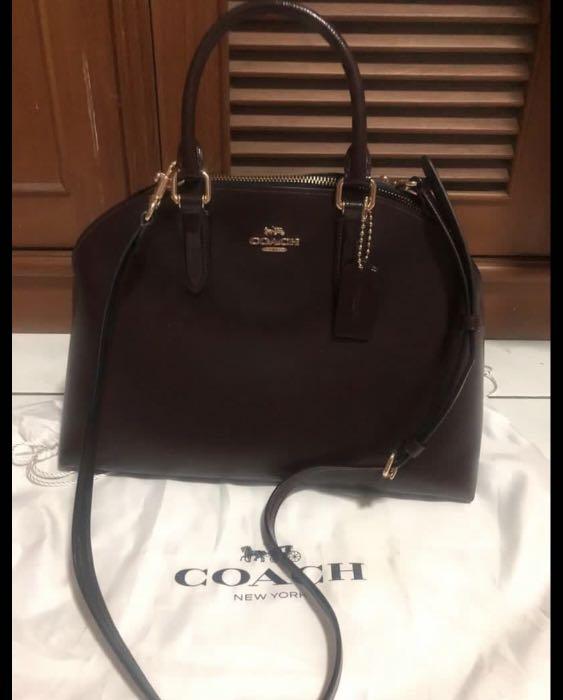 Coach quinn satchel oxblood cheap
