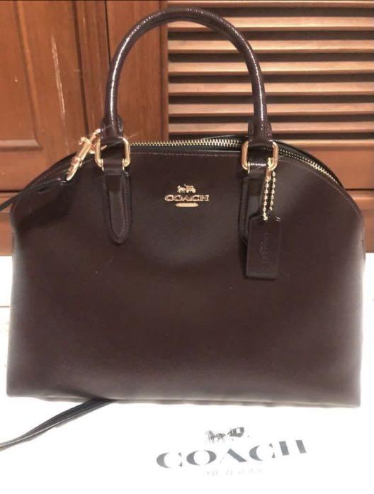 Coach quinn satchel oxblood deals