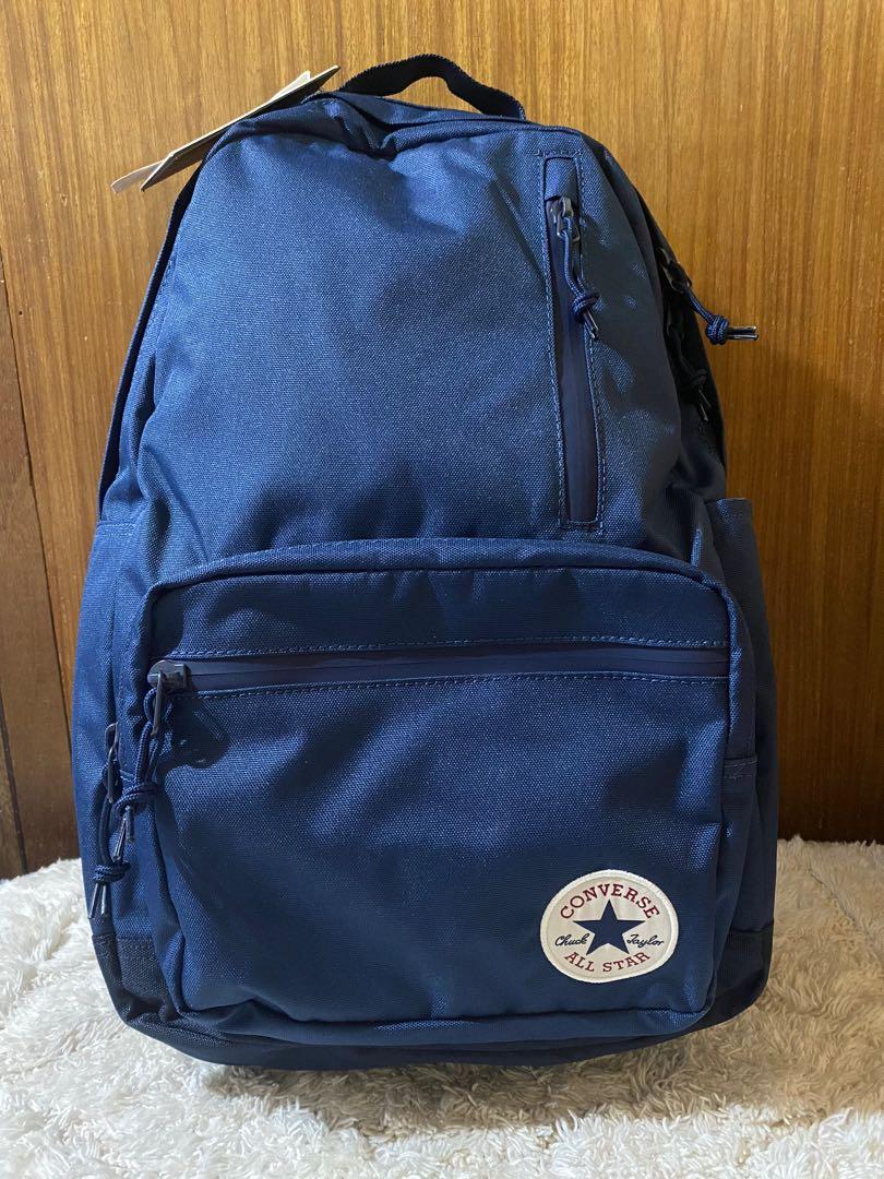CONVERSE BACKPACK NAVY BLUE, Men's Fashion, Bags, Backpacks on Carousell