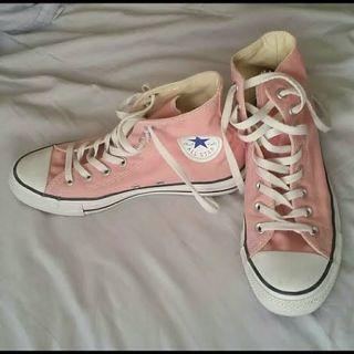 pink high top converse tumblr