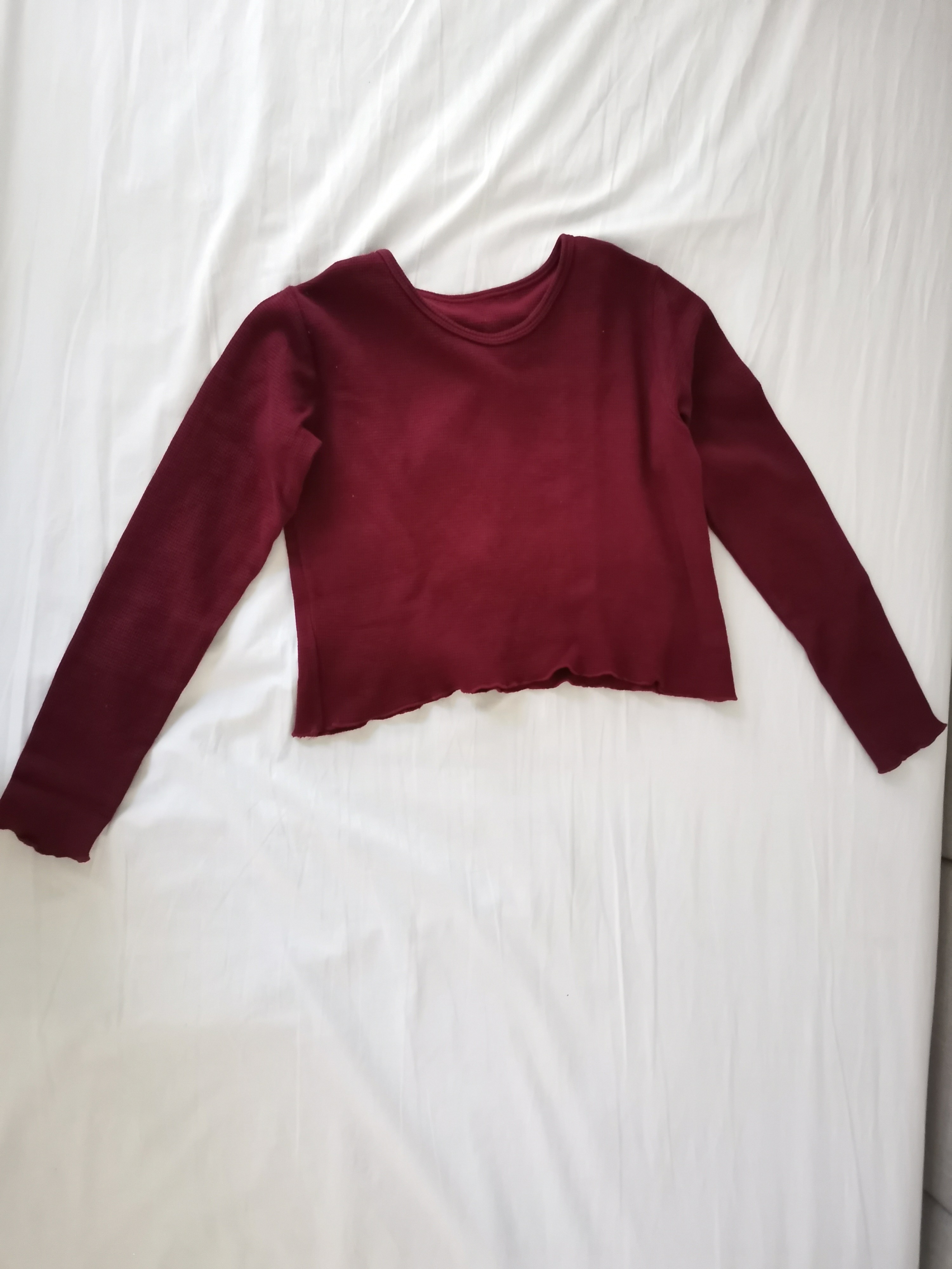 red long sleeve sweater