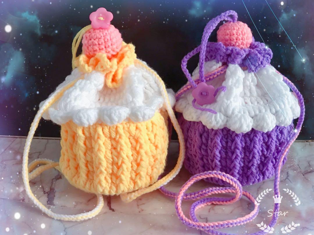 Crochet deals cupcake bag