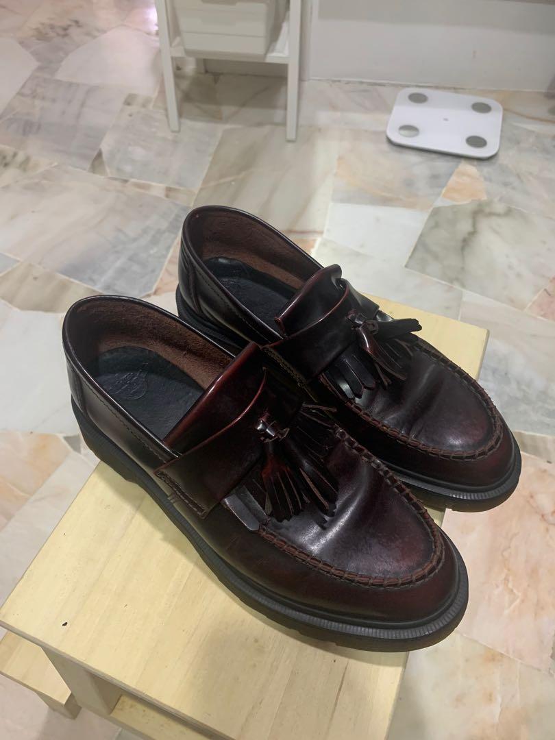 dr martens adrian cherry red