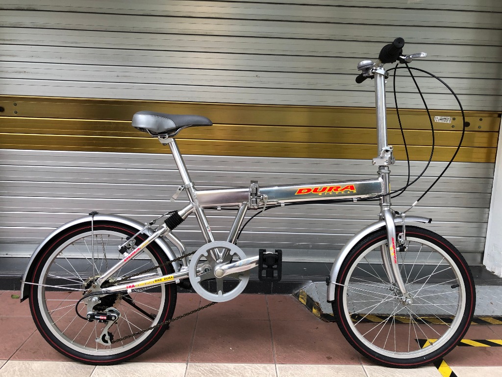Silver hot sale folding bike