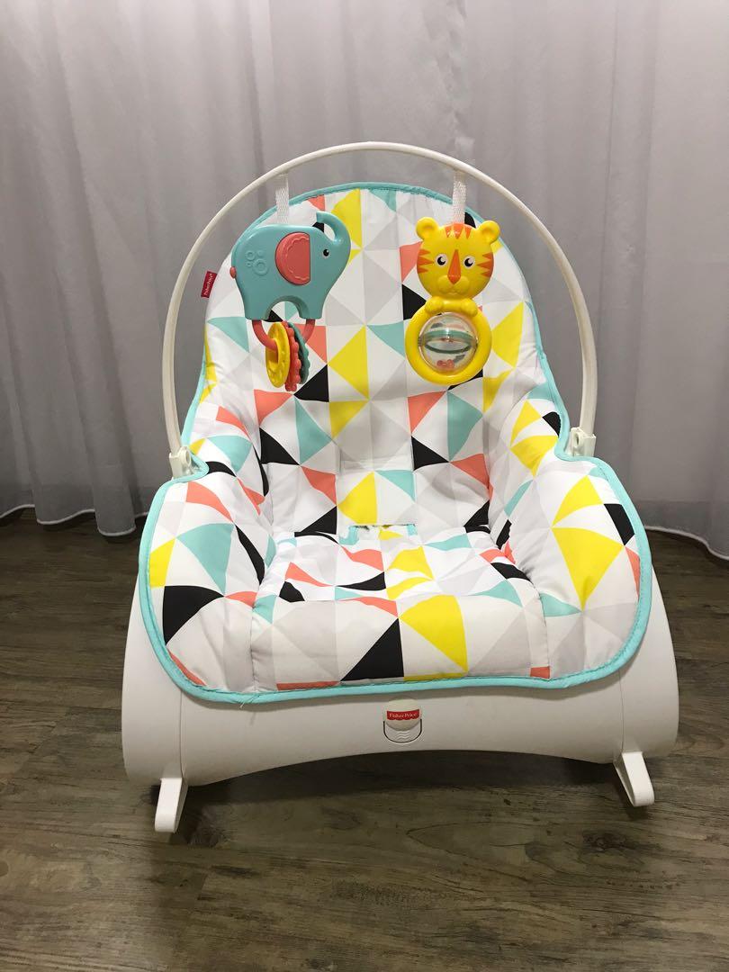 grey fisher price rocker