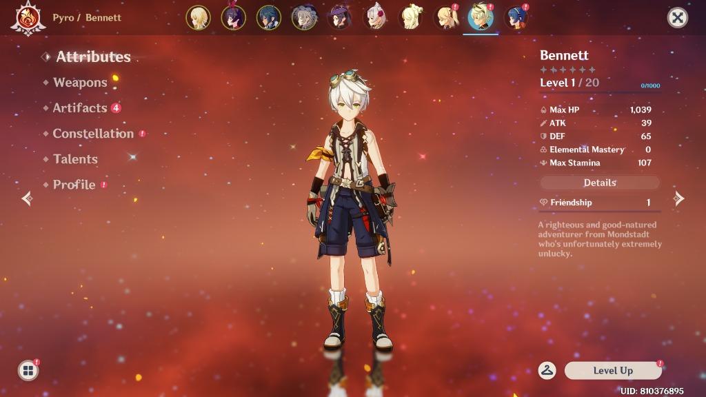 19 Genshin Impact Ar7 Asia 5 Star Mona With 3 Double Talent 4 Stars Characters Fischl Bennet Xiangling Video Gaming Video Games On Carousell