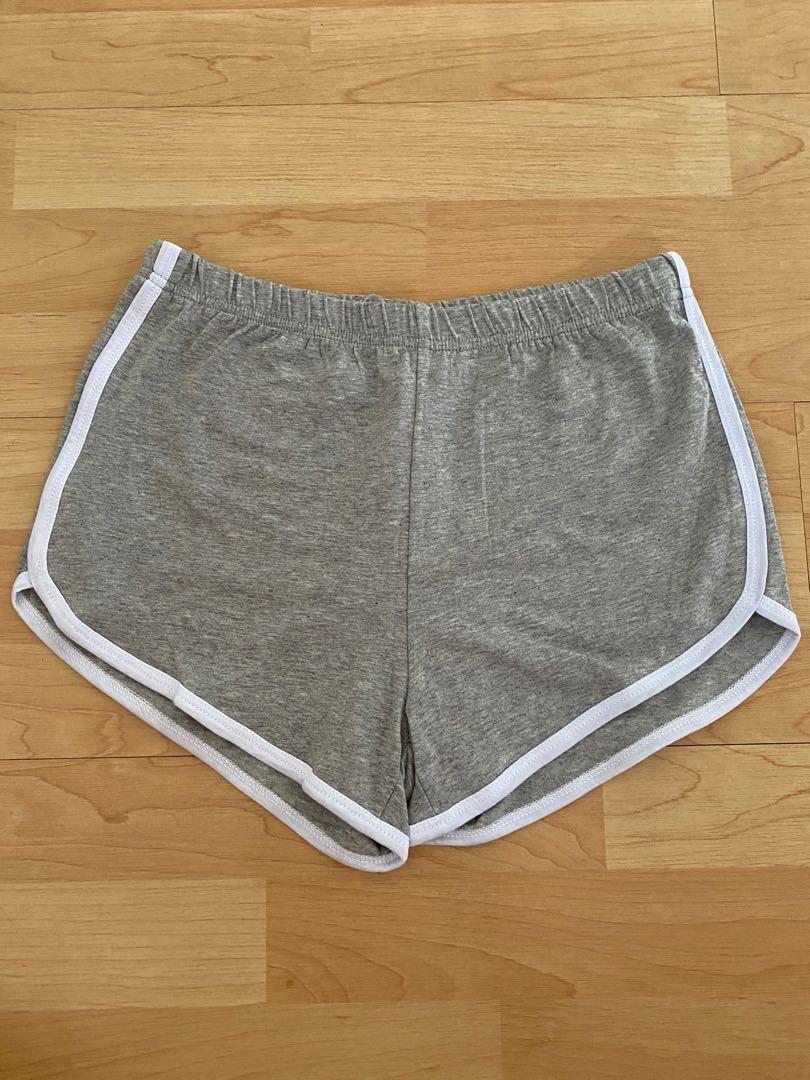Grey cotton shorts womens Sale