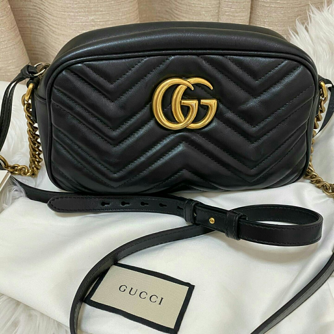 Gucci marmont sales camera bag size