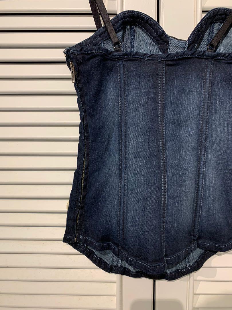 Guess denim clearance corset top