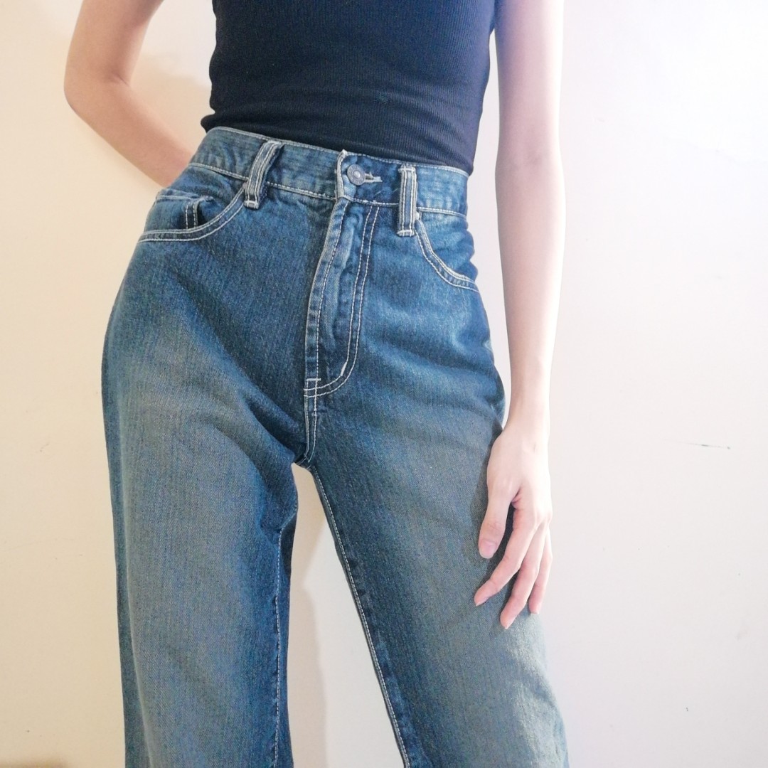 straight cut jeans
