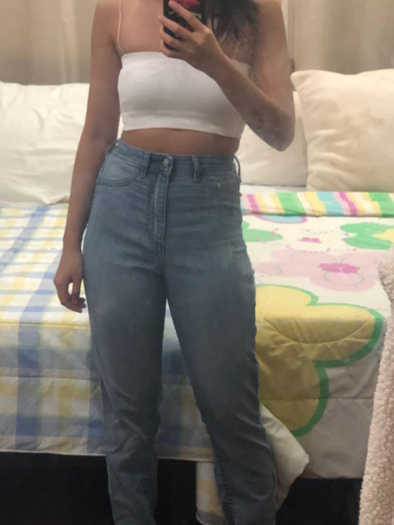 h&m super high waisted jeans