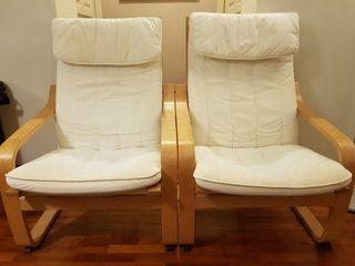 Ikea Poang Armchairs