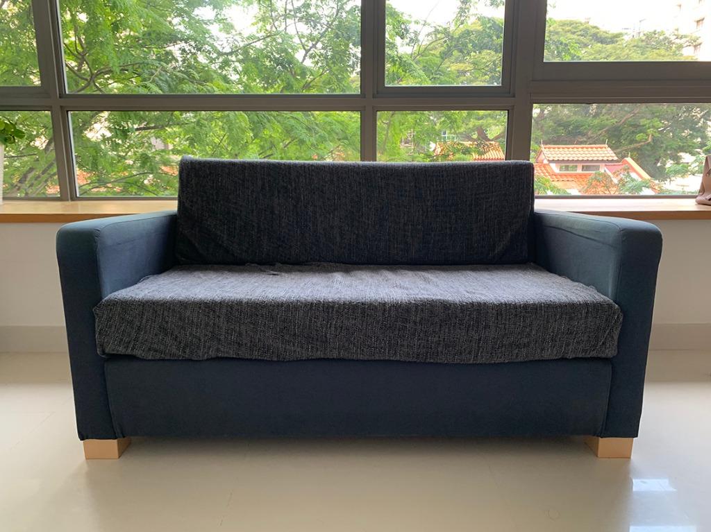 grootmoeder Aanzienlijk last IKEA SOLSTA 2 Seater Sofa Bed, Furniture & Home Living, Furniture, Sofas on  Carousell