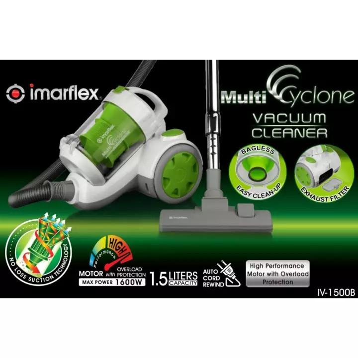 Imarflex IV1500B Multicyclone Vacuum Cleaner Bagless 1.5L, Furniture