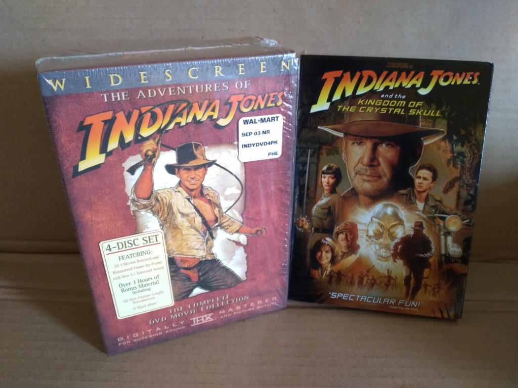Indiana Jones Dvd Box Set Plus 4th Movie Hobbies Toys Music Media Cds Dvds On Carousell