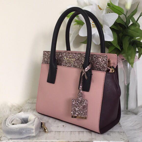 Kate spade cameron glitter medium satchel hot sale