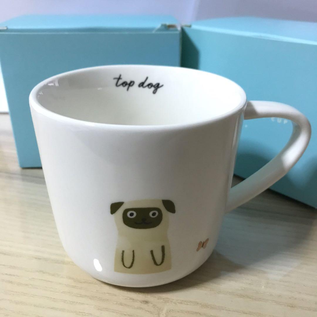 Kikki K Pug Coffee Cup Mug X2 Home Appliances Kitchenware On Carousell