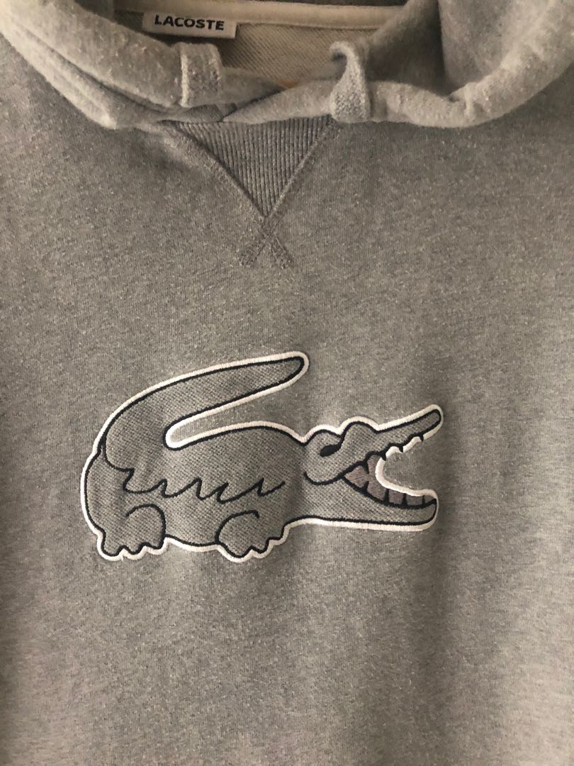 Lacoste big logo hoodie store
