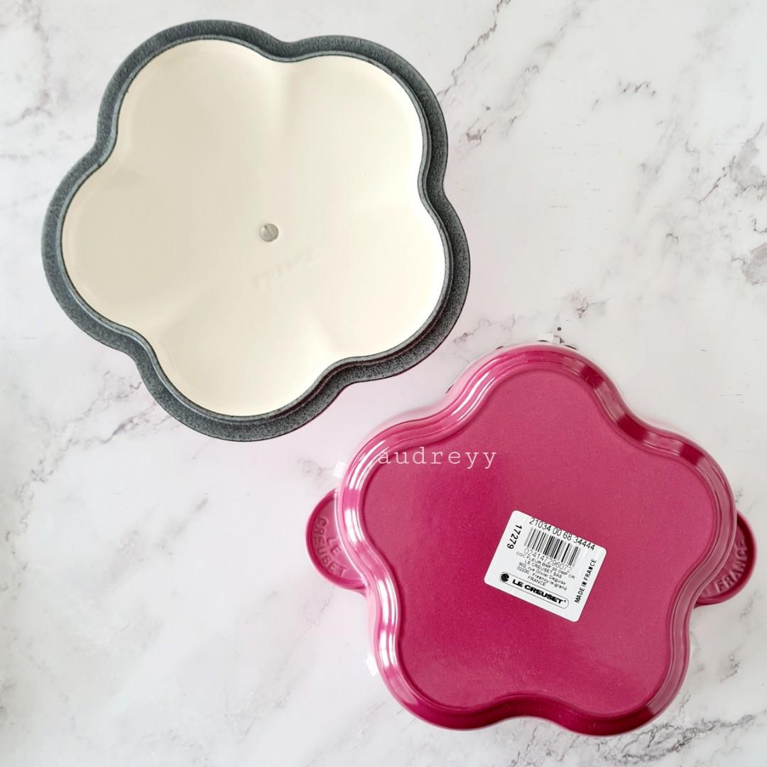 Le Creuset Flower Casserole in Ombre Pink, Everything Else on Carousell