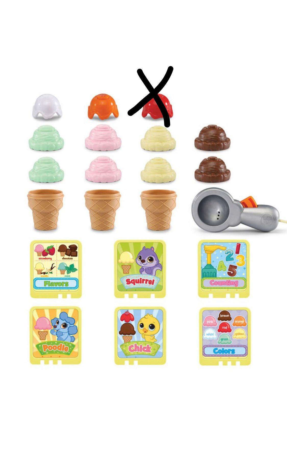 Leap frog ice cream top
