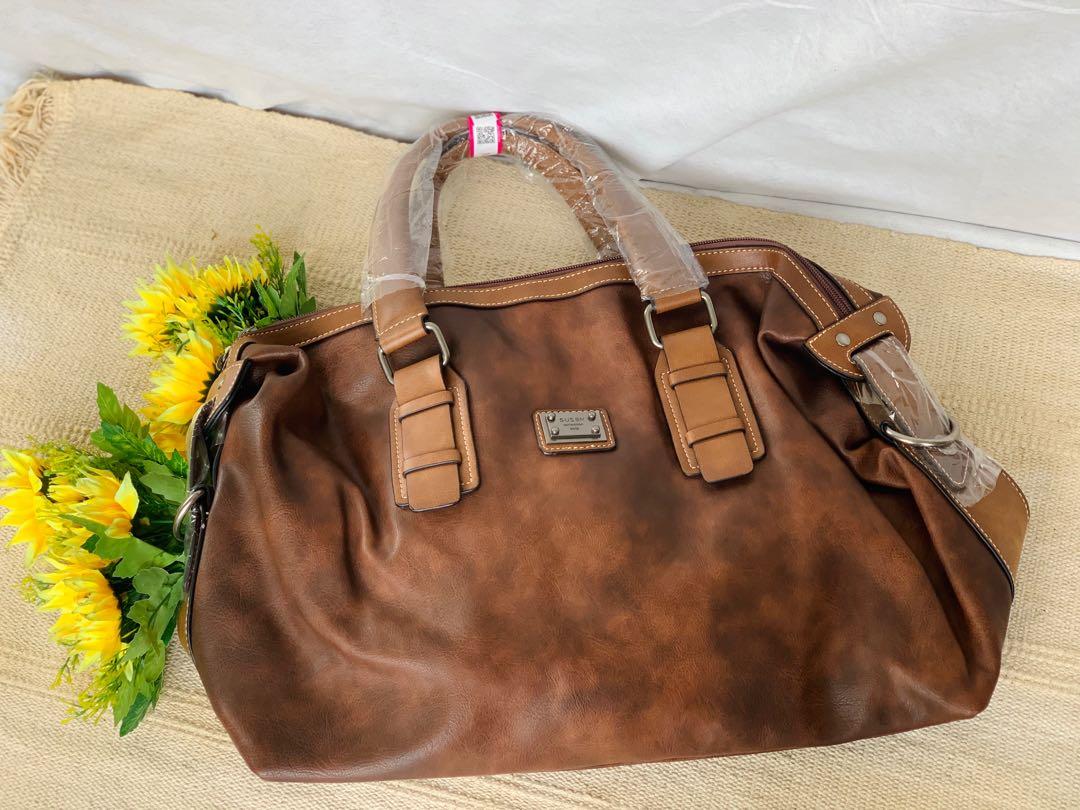 womens leather duffle bag