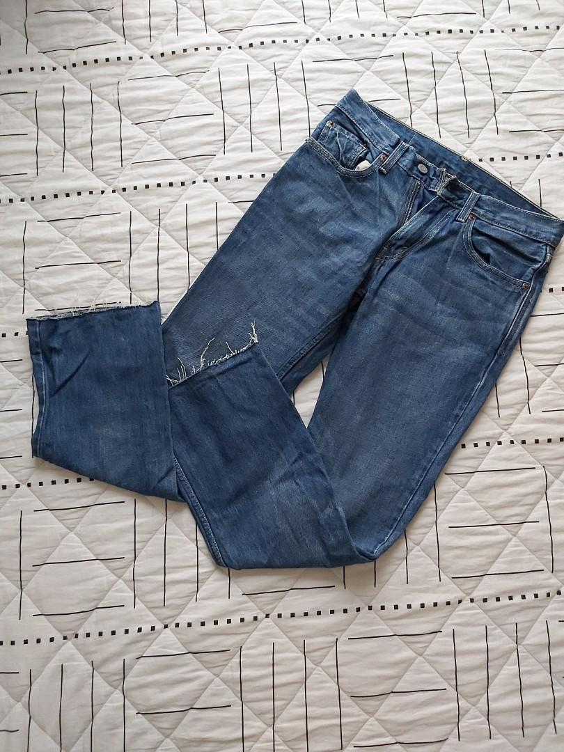 Levis indigo blue jeans clearance