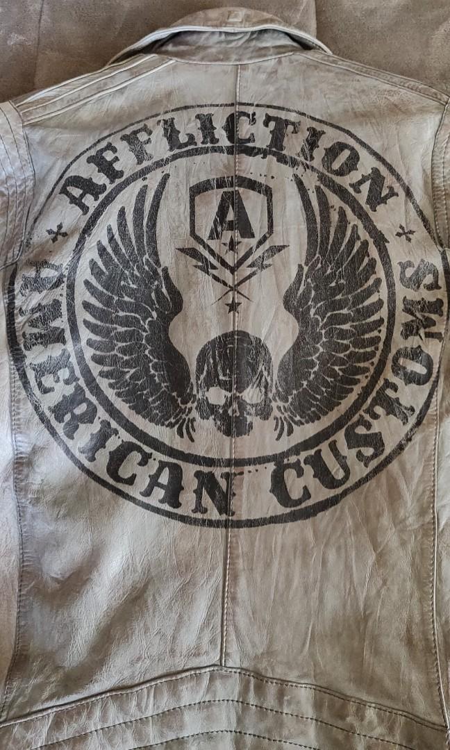 Affliction leather sales jacket womens