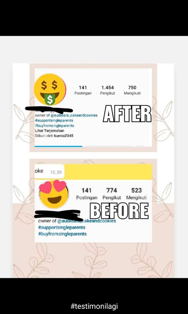 LINK JUAL BELI FOLLOWERS, Jasa, Lainnya di Carousell