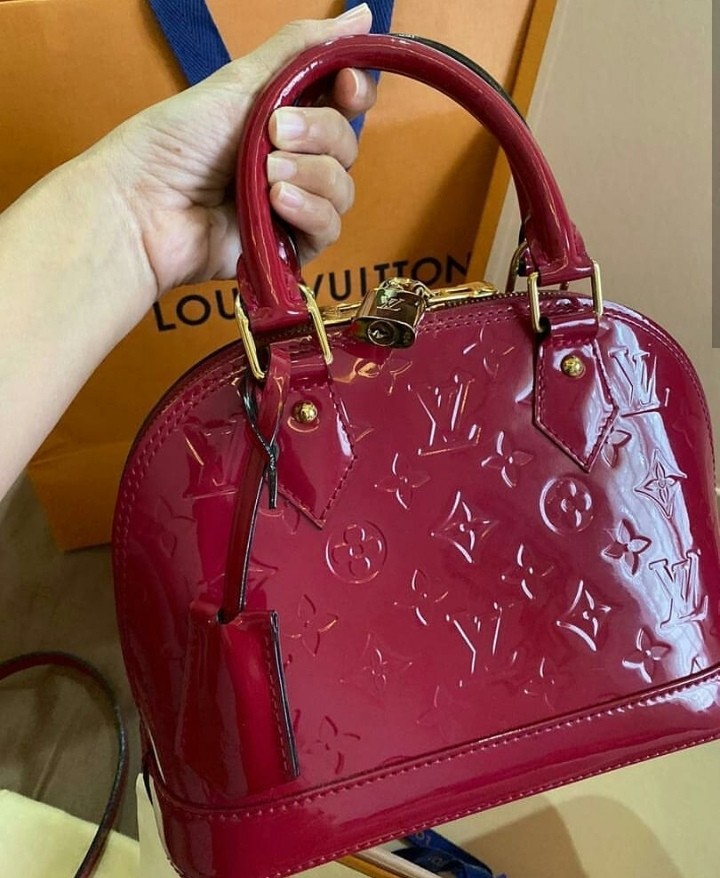 Lv Alma Bb Vernis, Luxury, Bags & Wallets on Carousell