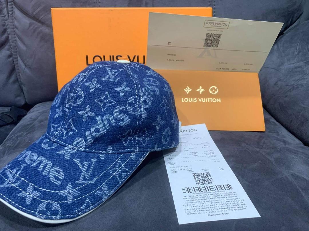 Louis Vuitton x Supreme Cap, Luxury, Accessories on Carousell