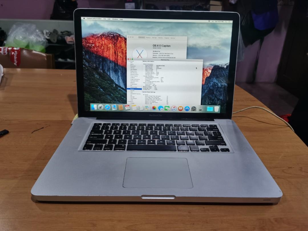 Macbook Pro 15 Intel Core 2 Duo Elektronik Komputer Laptop Di Carousell