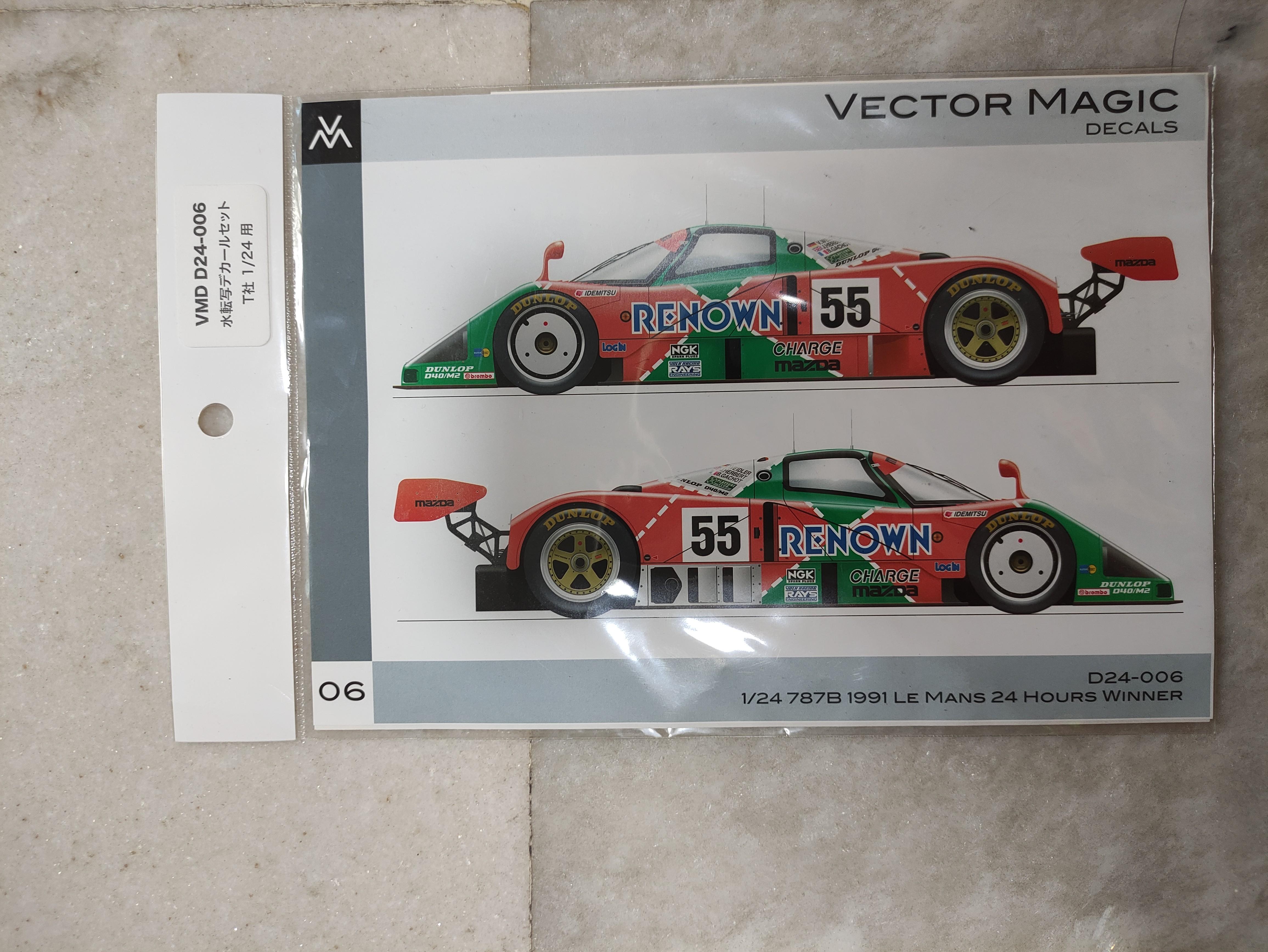 STUDIO 27 1/24 MAZDA 787B 1991 LE MANS WINNER FULL CARBON DECAL f TAMIYA HERBERT 
