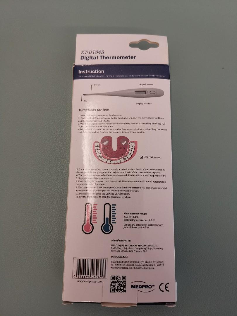 Medpro thermometer, Health & Nutrition, Thermometers on Carousell