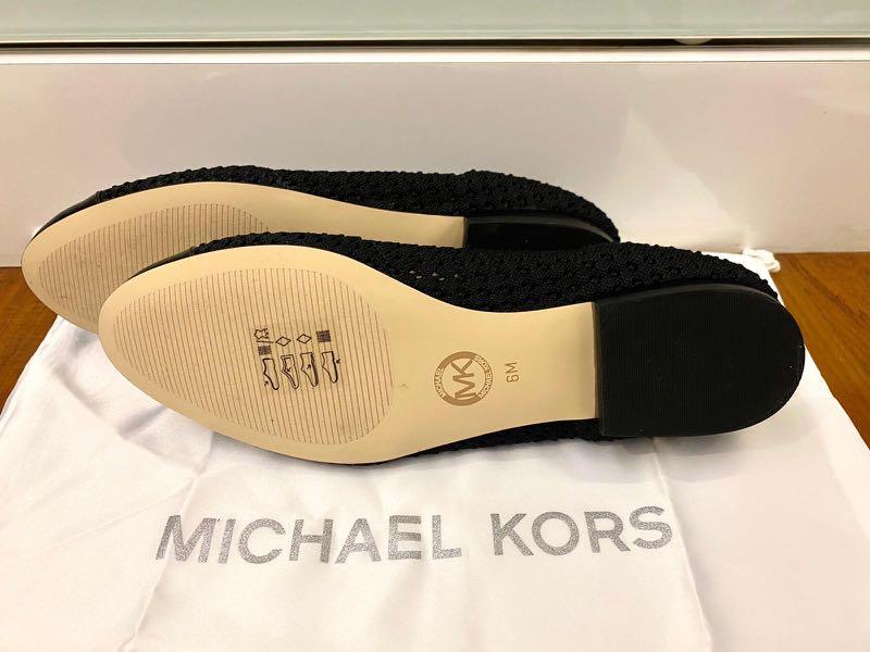Vicky logo tape new arrivals knit ballet flat