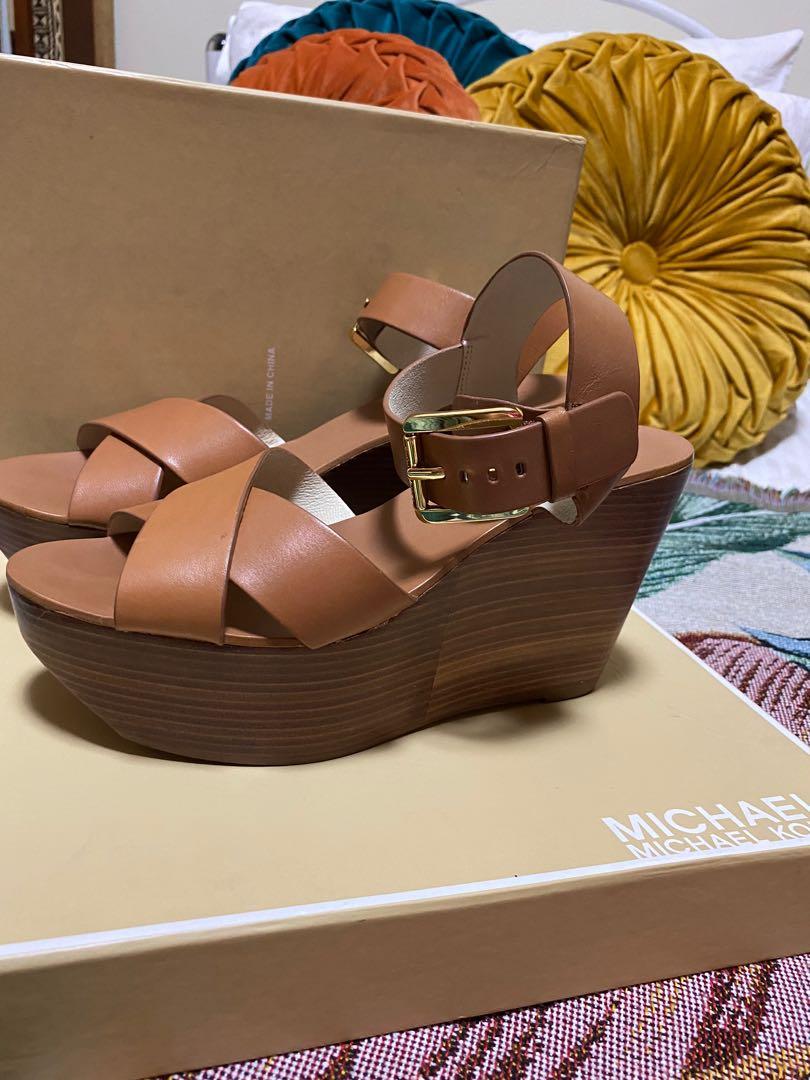 Kors on sale wedge sandals