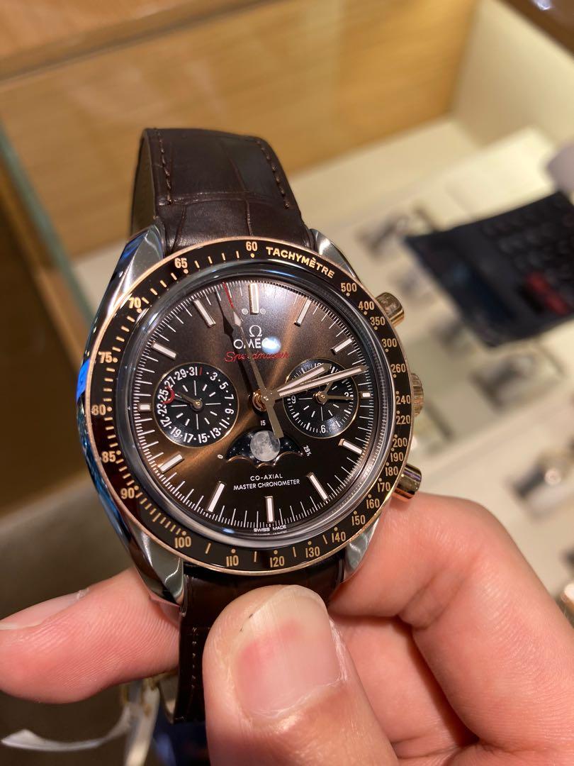 omega moonphase co axial master chronometer moonphase chronograph 44.25 mm