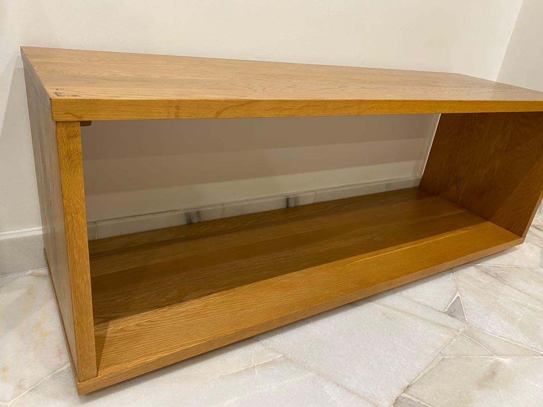 Muji solid wood oak wood bench coffee table Tv console, Furniture