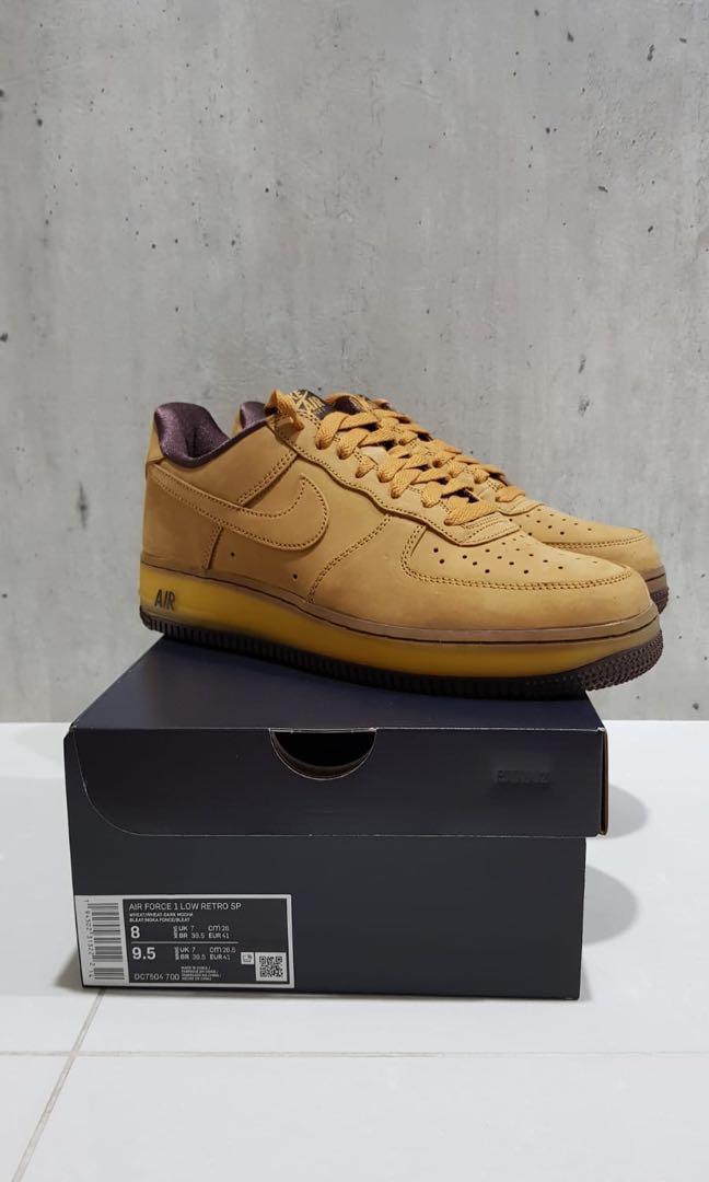 Nike air force wheat low top