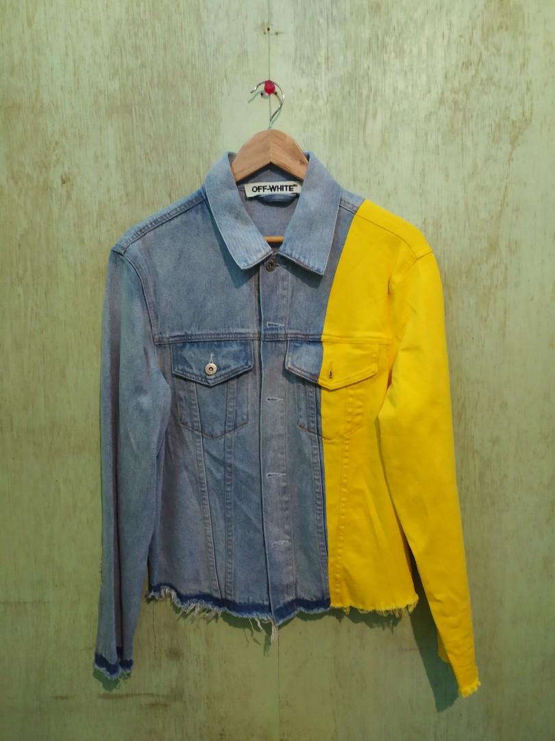 Offwhite x Levis Made and Crafted Denim Jacket, Men's Fashion, Tops & Sets,  Hoodies on Carousell