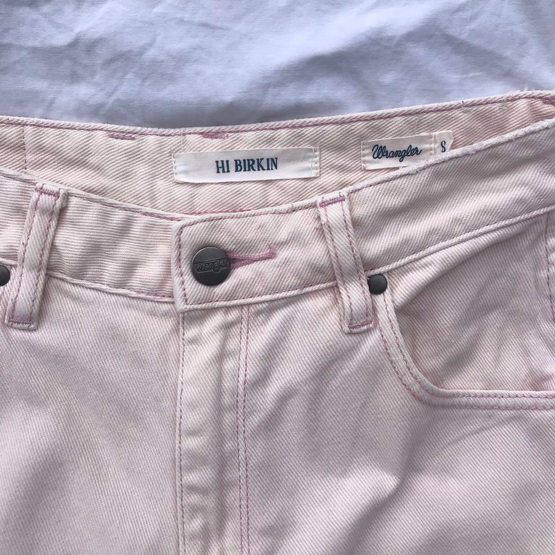 Pale Pink Wrangler Jeans, Women's 