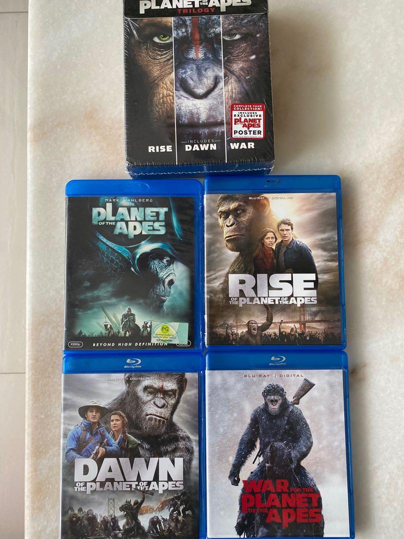 Planet of The Apes Blu Ray Collection, Hobbies & Toys, Music 