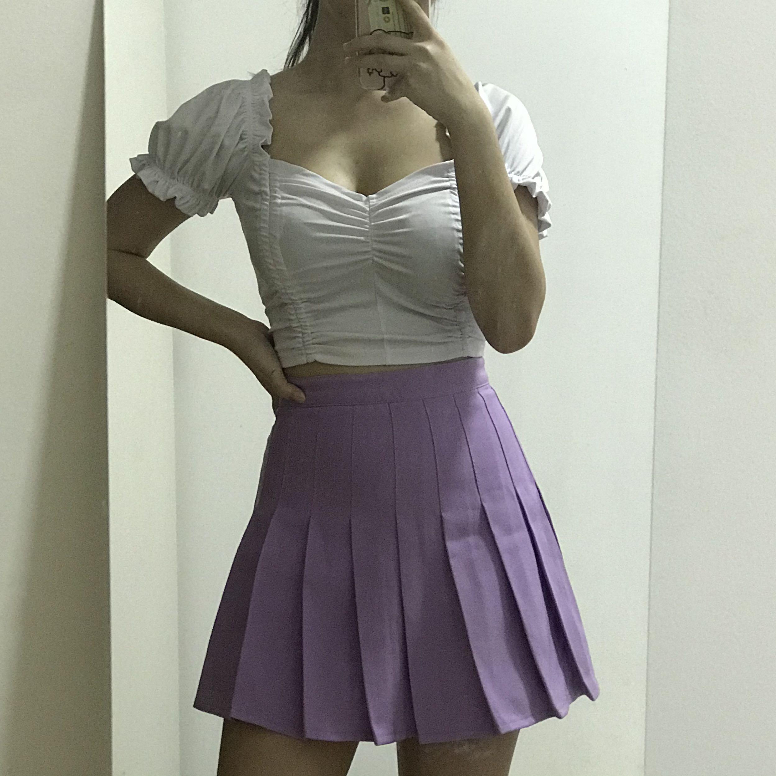 Purple on sale tennis skirt