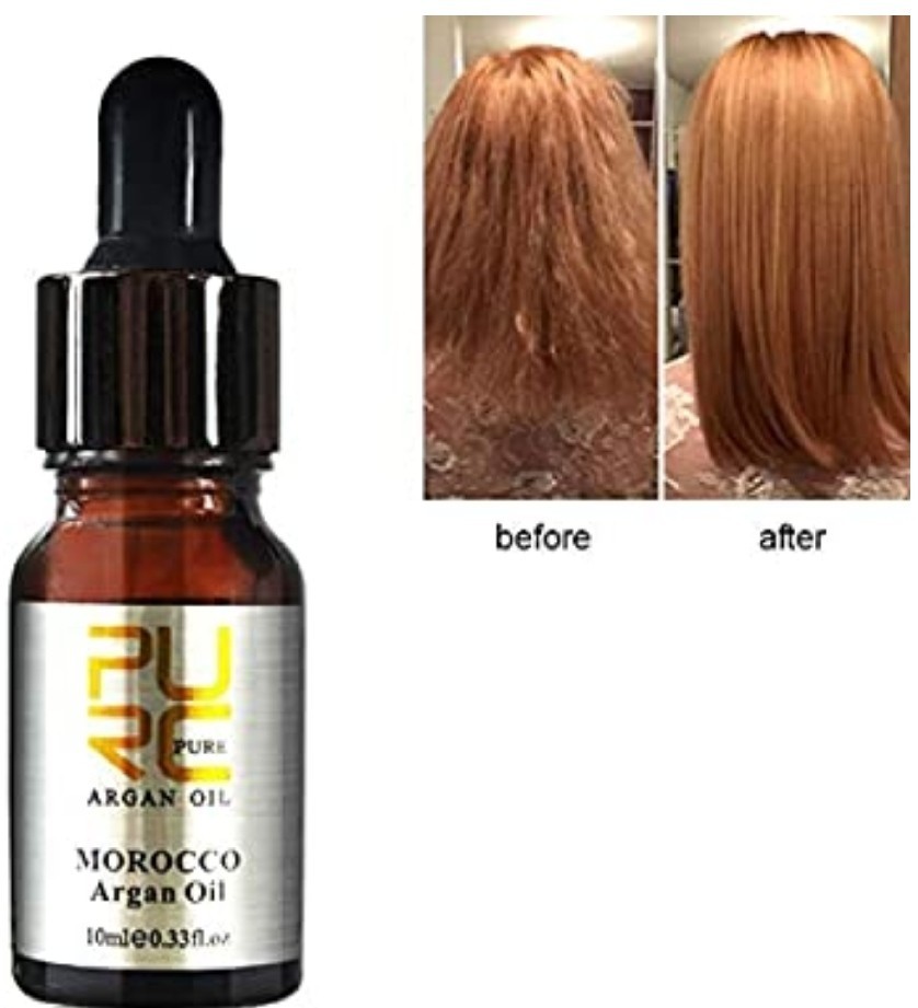 Straight top hair oil