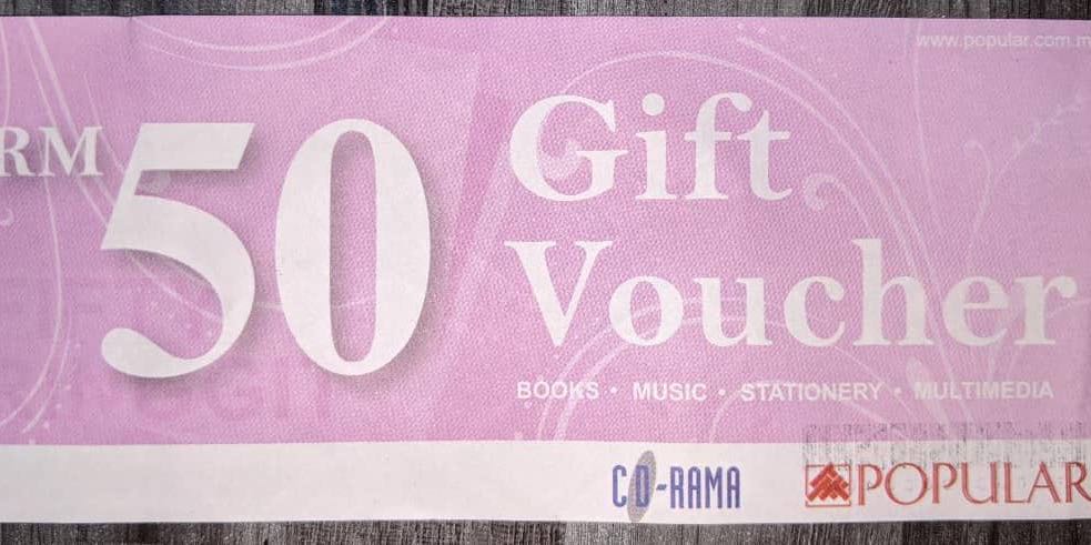 RM50 Popular Bookstore Gift Voucher, Tickets & Vouchers ...